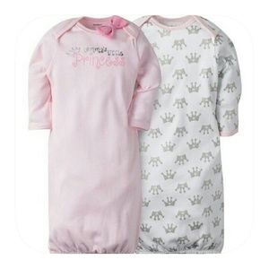 ❤Gerber Baby girl 2 piece gown set